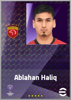 Ablahan Haliq eFootball 2026 player card, 66 OVR CMF