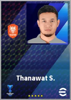 Thanawat S. eFootball 2026 player card, 65 OVR AMF