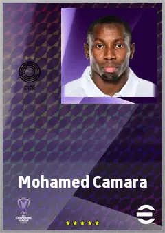 Mohamed Camara eFootball 2026 player card, 75 OVR DMF