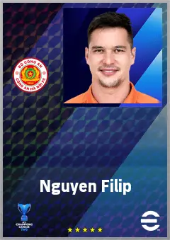 Nguyen Filip eFootball 2026 player card, 70 OVR GK