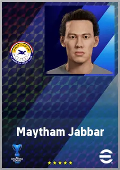Maytham Jabbar eFootball 2026 player card, 68 OVR CB