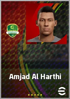 Amjad Al Harthi eFootball 2026 player card, 67 OVR RB