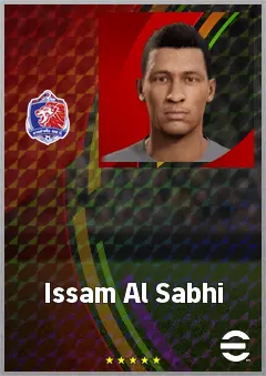 Issam Al Sabhi eFootball 2026 player card, 67 OVR CF