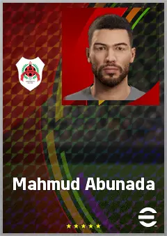 Mahmud Abunada eFootball 2026 player card, 70 OVR GK