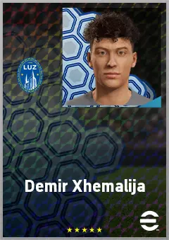 Demir Xhemalija eFootball 2026 player card, 64 OVR DMF