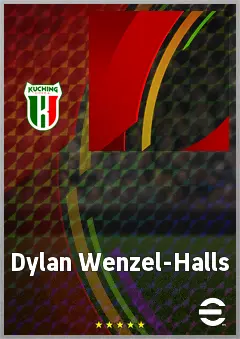 Dylan Wenzel-Halls eFootball 2026 player card, 69 OVR CF