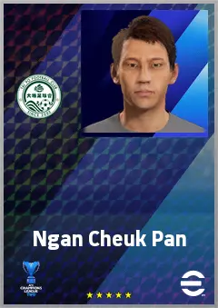Ngan Cheuk Pan eFootball 2026 player card, 69 OVR DMF