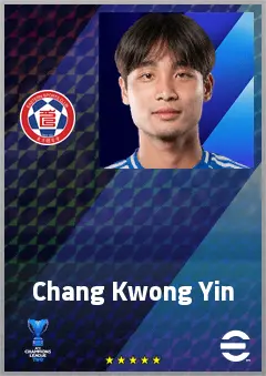 Chang Kwong Yin eFootball 2026 player card, 66 OVR RWF