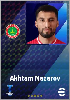 Akhtam Nazarov eFootball 2026 player card, 67 OVR LB
