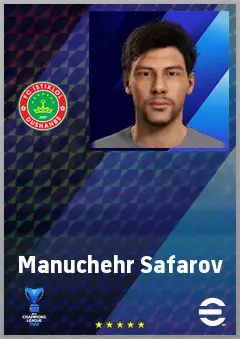 Manuchehr Safarov eFootball 2026 player card, 66 OVR RB