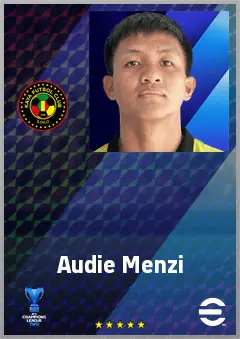 Audie Menzi eFootball 2026 player card, 63 OVR RB