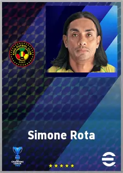 Simone Rota eFootball 2026 player card, 65 OVR CB