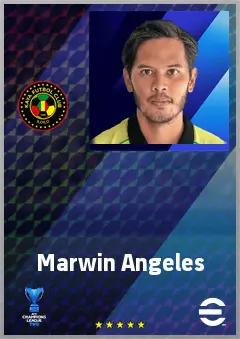 Marwin Angeles eFootball 2026 player card, 64 OVR DMF