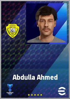 Abdulla Ahmed eFootball 2026 player card, 63 OVR RMF