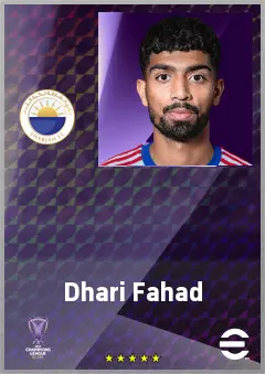 Dhari Fahad eFootball 2026 player card, 63 OVR CB