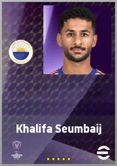 Khalifa Seumbaij eFootball 2026 player card, 61 OVR CMF