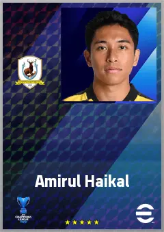 Amirul Haikal eFootball 2026 player card, 64 OVR LB