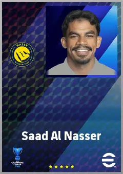 Saad Al Nasser eFootball 2026 player card, 65 OVR LMF