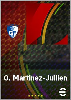 O. Martinez-Jullien eFootball 2026 player card, 62 OVR DMF