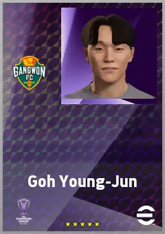 Goh Young-Jun eFootball 2026 player card, 69 OVR AMF