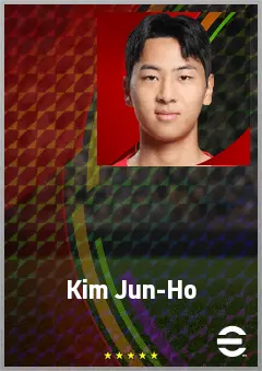 Kim Jun-Ho eFootball 2026 player card, 65 OVR CMF