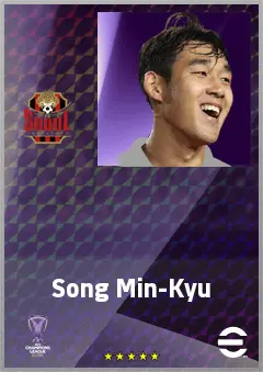 Song Min-Kyu eFootball 2026 player card, 72 OVR LWF