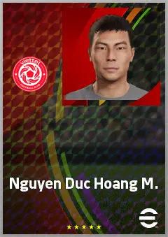 Nguyen Duc Hoang M. eFootball 2026 player card, 63 OVR CMF