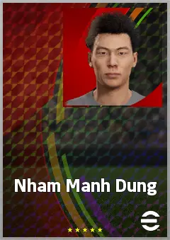 Nham Manh Dung eFootball 2026 player card, 64 OVR CF