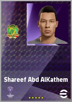 Shareef Abd AlKathem eFootball 2026 player card, 66 OVR LWF