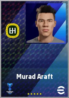 Murad Araft eFootball 2026 player card, 64 OVR GK