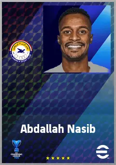 Abdallah Nasib eFootball 2026 player card, 68 OVR CB