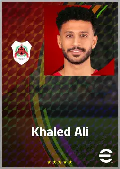 Khaled Ali eFootball 2026 player card, 67 OVR RMF