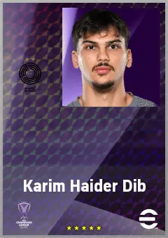 Karim Haider Dib eFootball 2026 player card, 64 OVR GK