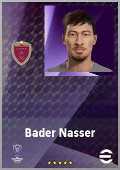 Bader Nasser eFootball 2026 player card, 66 OVR LB