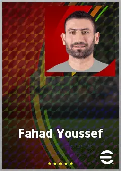 Fahad Youssef eFootball 2026 player card, 66 OVR CMF