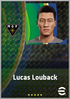 Lucas Louback eFootball 2026 player card, 65 OVR CF