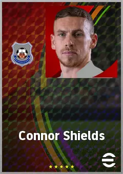 Connor Shields eFootball 2026 player card, 68 OVR CF