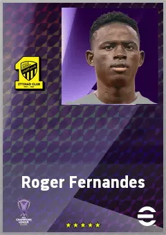 Roger Fernandes eFootball 2026 player card, 75 OVR RMF