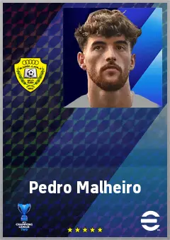 Pedro Malheiro eFootball 2026 player card, 73 OVR RB
