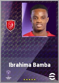 Ibrahima Bamba eFootball 2026 player card, 70 OVR CB