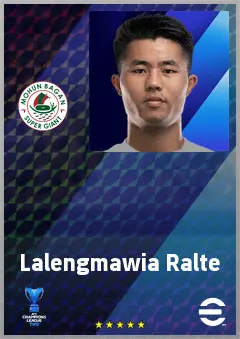 Lalengmawia Ralte eFootball 2026 player card, 66 OVR DMF