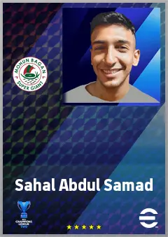 Sahal Abdul Samad eFootball 2026 player card, 67 OVR LWF