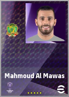 Mahmoud Al Mawas eFootball 2026 player card, 70 OVR RWF