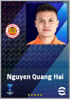 Nguyen Quang Hai eFootball 2026 player card, 67 OVR AMF