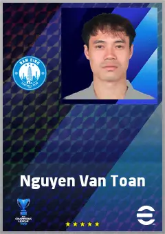 Nguyen Van Toan eFootball 2026 player card, 67 OVR CF