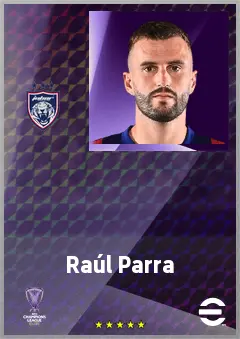 Raúl Parra eFootball 2026 player card, 69 OVR RB