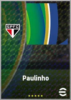 Paulinho eFootball 2026 player card, 66 OVR CF
