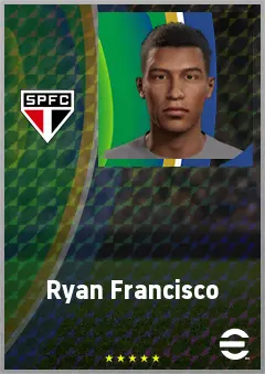 Ryan Francisco eFootball 2026 player card, 68 OVR CF