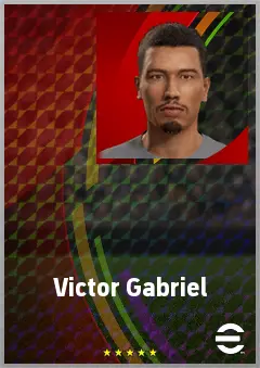 Victor Gabriel eFootball 2026 player card, 65 OVR RB