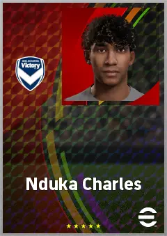 Nduka Charles eFootball 2026 player card, 68 OVR CF